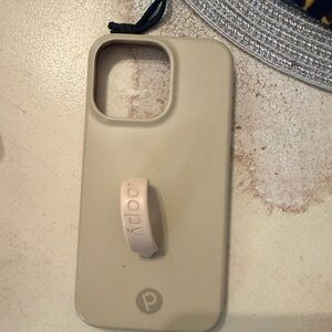 iPhone 13 Pro Loopy Case Beige Phone Case with Loop